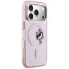 Etui Karl Lagerfeld IML Peekaboo MagSafe do iPhone 17 Pro Max różowy